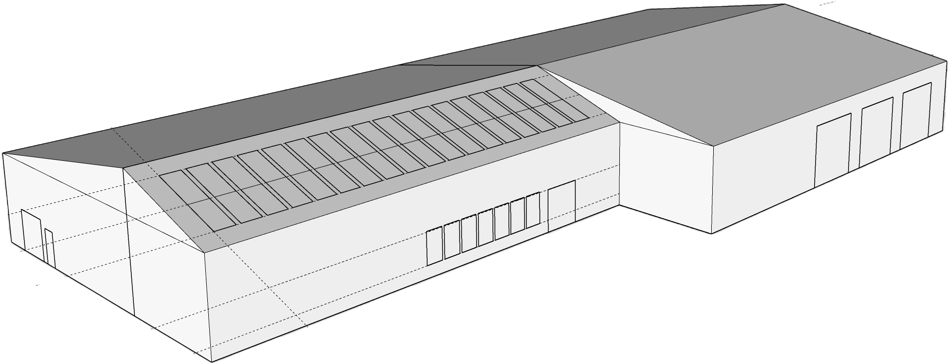 Solar powered warehouse design